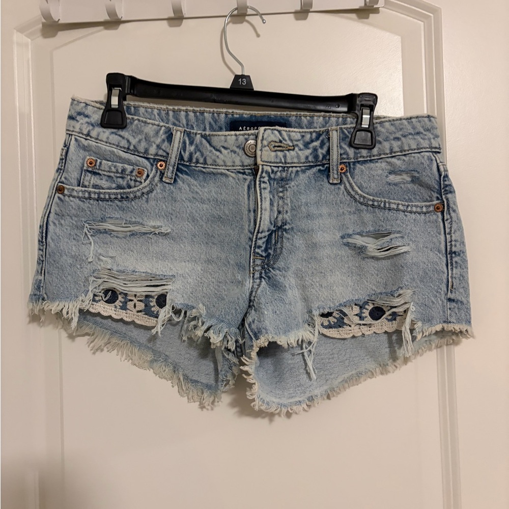 Aeropostale Vintage Low Rise Shorty Shorts
